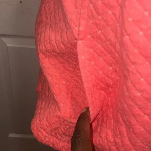 TALBOTS coral zip front vest - Picture 2 of 8